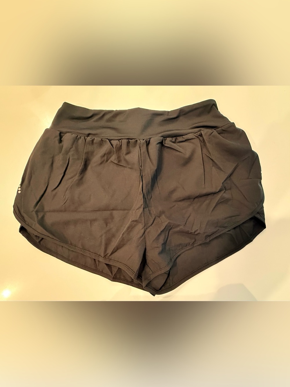 SHEIN Black High-Waisted Athletic Shorts